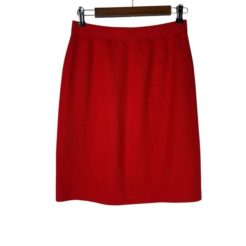 Vintage St. John Red Pencil Skirt size 6